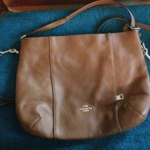 Leather coach purse